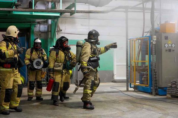 Пожарные учения в АО «Тюменский аккумуляторный завод»